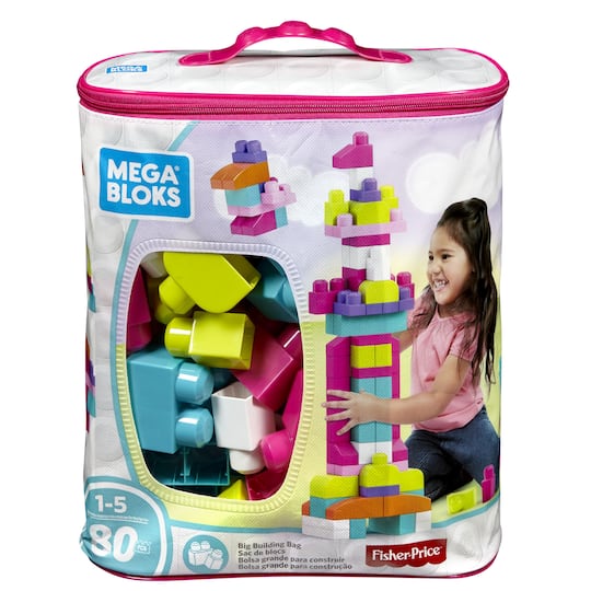 Find The Mega Bloks Pink Big Building Bag At Michaels